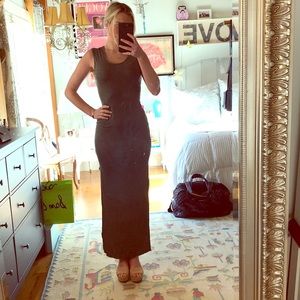 Grey body conn maxi dress